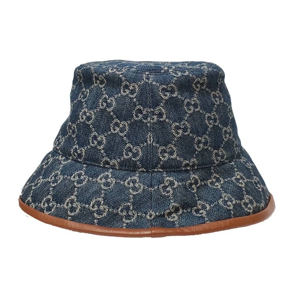 NWT Gucci Blue Denim Bucket Hat